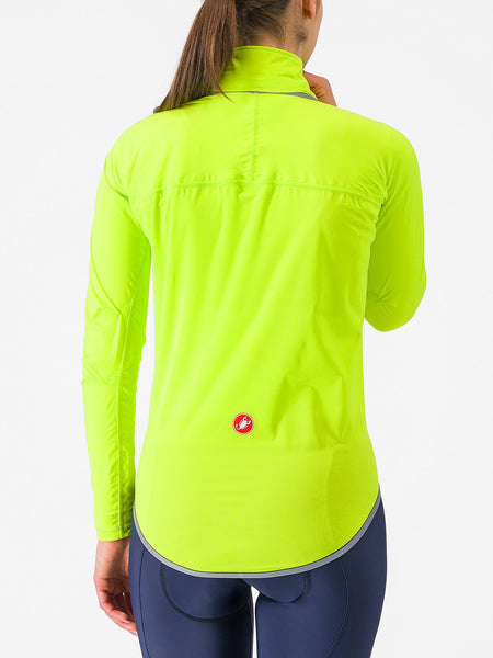 Castelli Ultra Rain Bike Cape/Jacket in color || Electric Lime