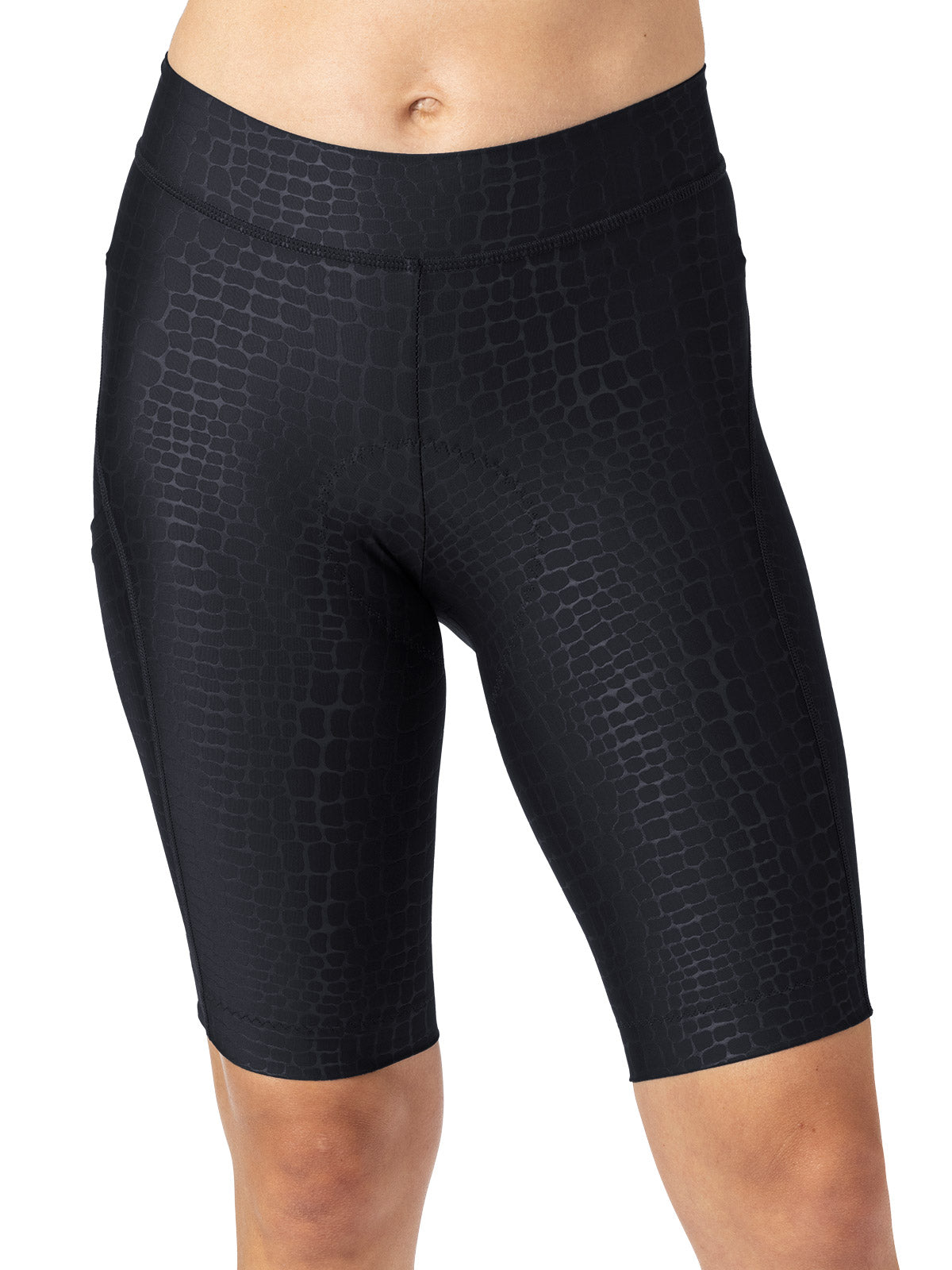 Terry Bike Bermuda LTD Short in Black | Crocodile Colorway