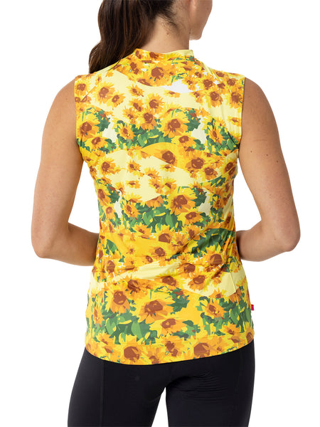 Terry Soleil Sleeveless Bike Jersey in color || Tournesol