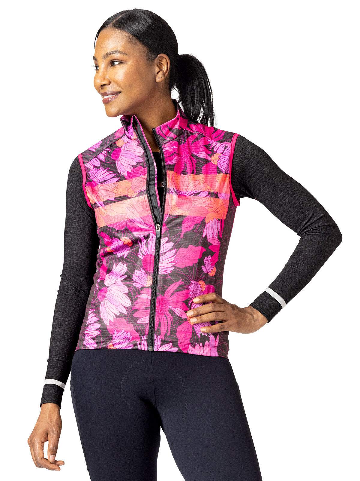 Terry Signature Bike Vest in Echinacea Colorway