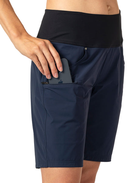 Terry Vista Unpadded Bike Short in color || Black Iris