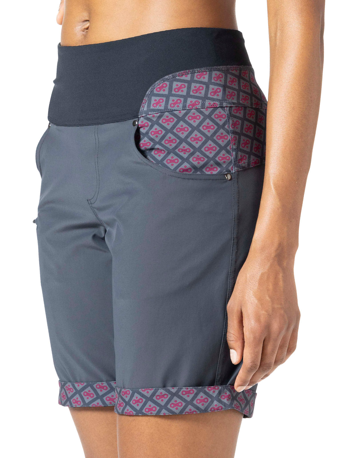 Terry Vista Bike Short in Anemone Colorway