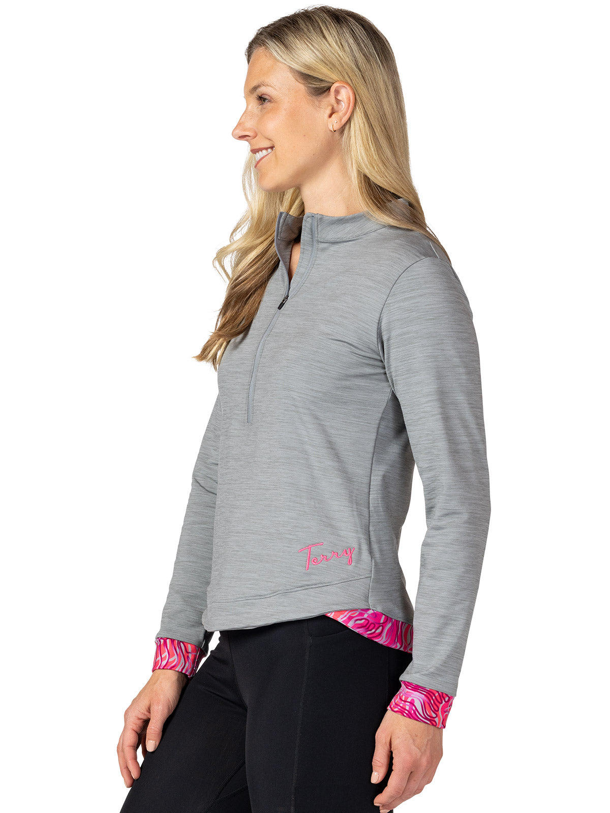 Terry Tulip Bike Jersey Plus in color || Heather Silver