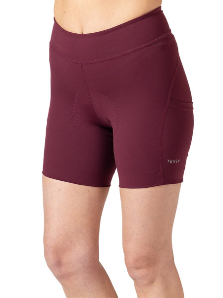 Terry Wayfarer 7 inch Bike Short in color || Garnet