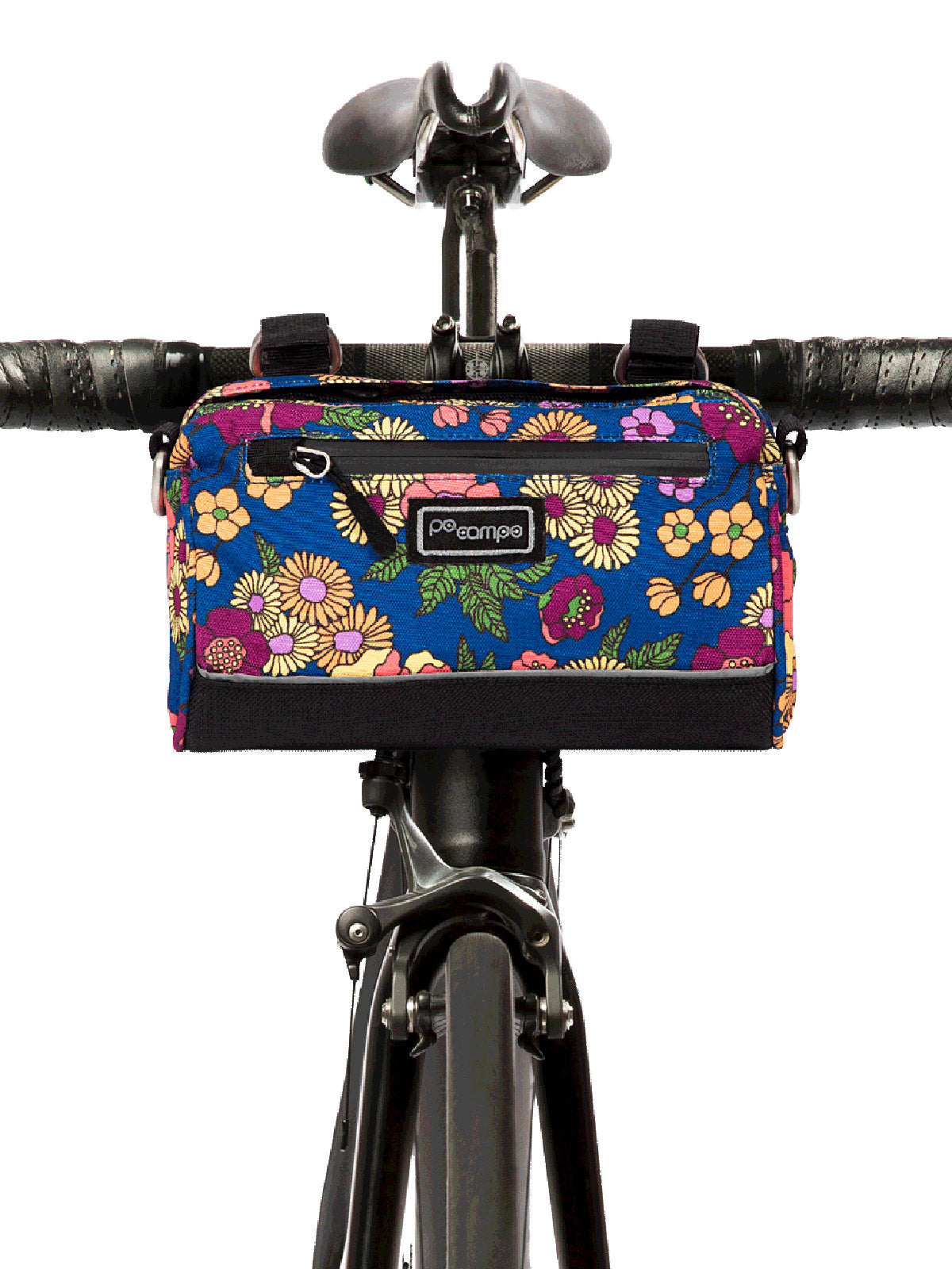 Po Campo Kinga Handlebar Bike Bag in Meadow Colorway