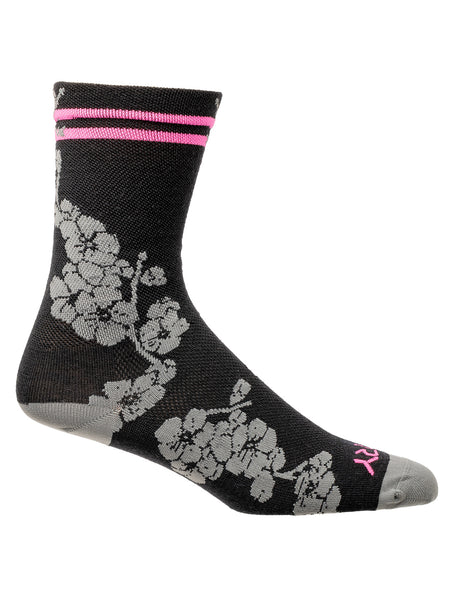 Terry Wool Cyclosox in color || Lokelani Pink