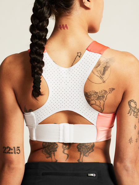 Craft Race Day Bra Sport Top in color || White Multi