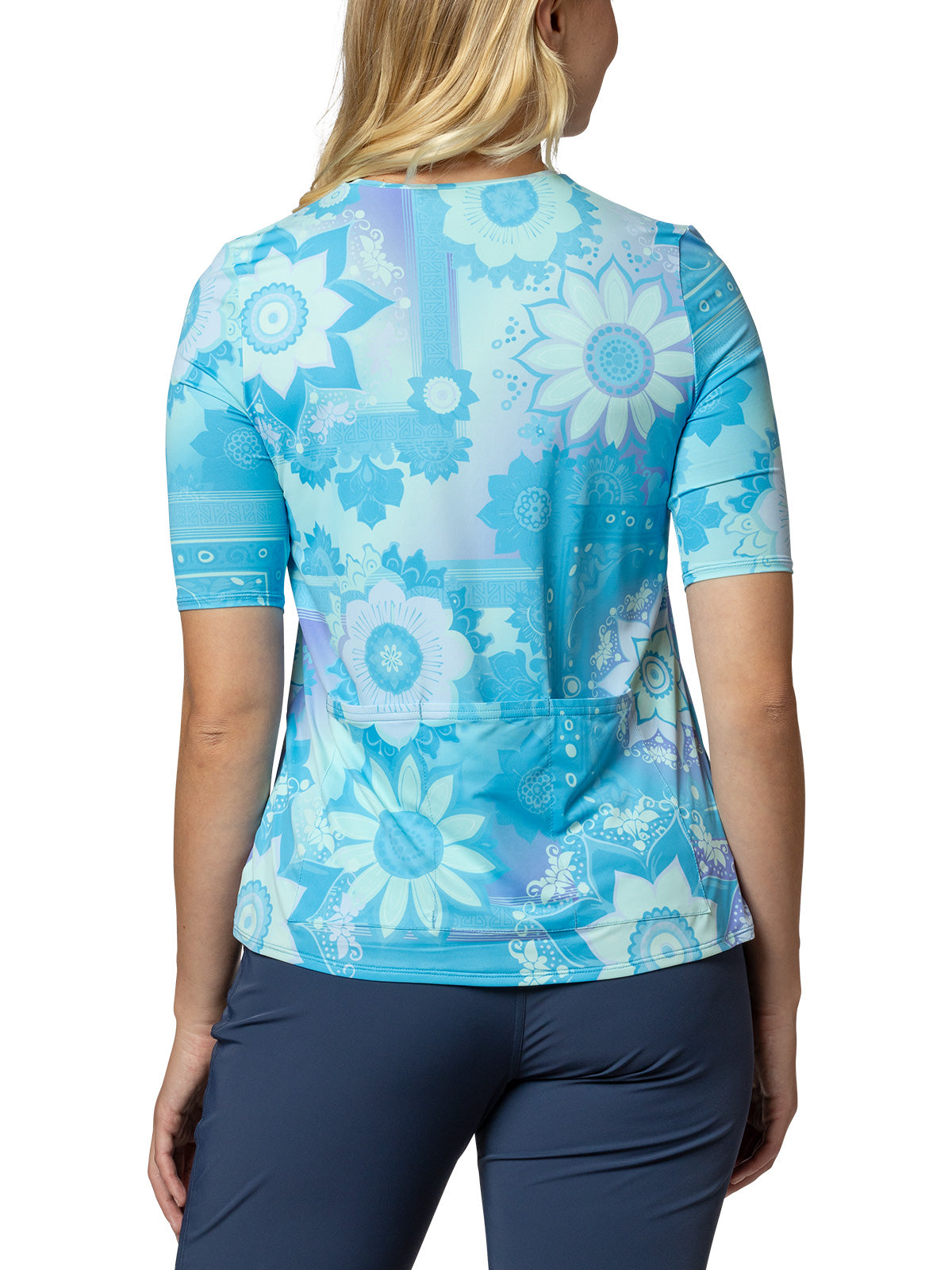Terry Soleil Flow Short Sleeve Bike Top in color || Boho Block