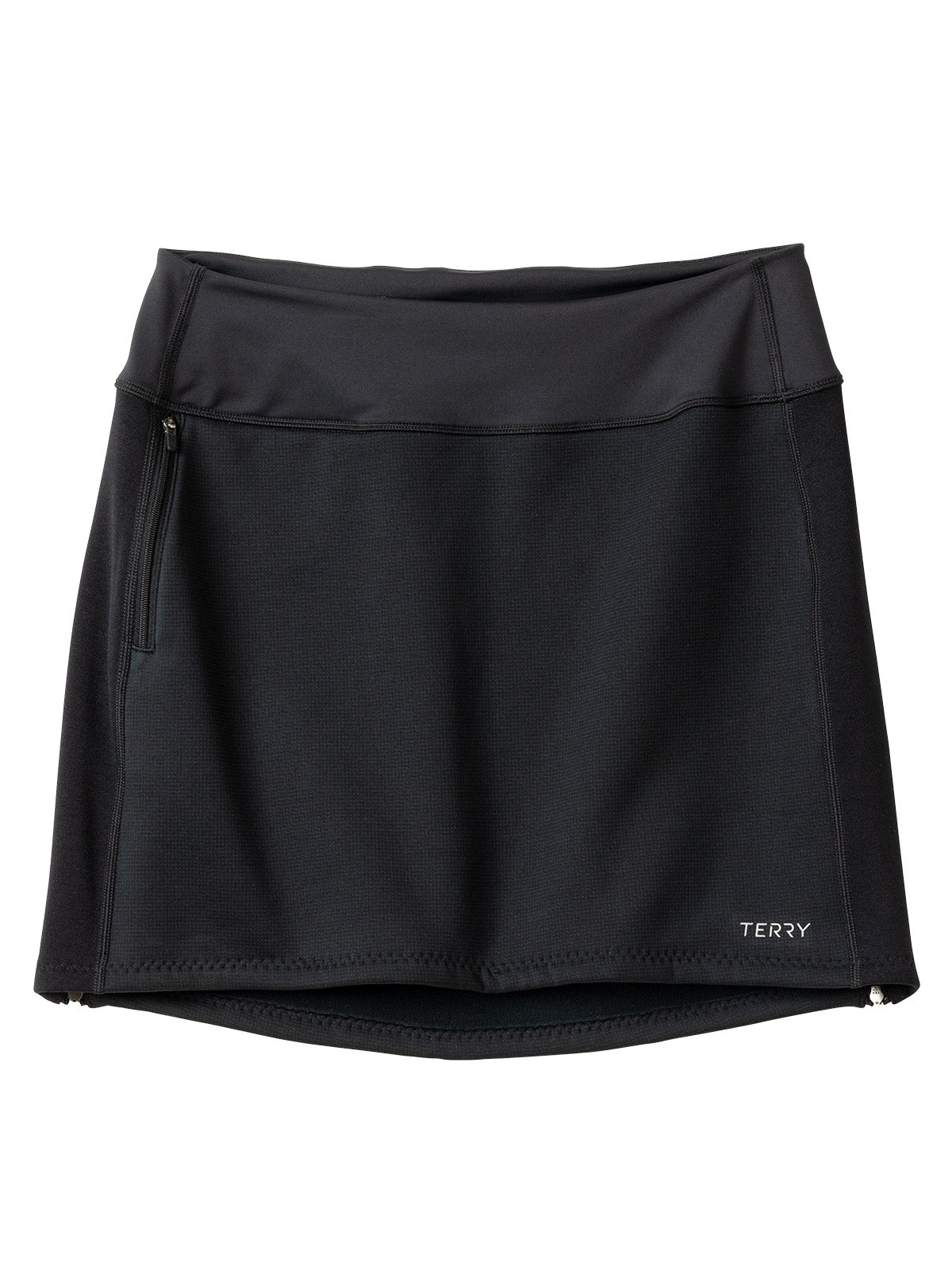 Terry Winter Bike Overskirt in Black Colorway