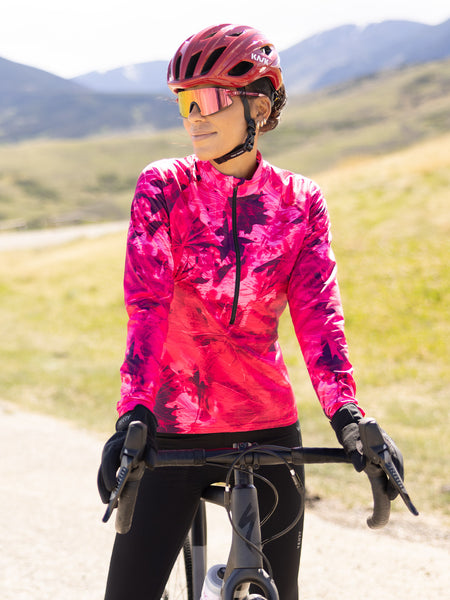 Terry Thermal Bike Jersey in color || Wild Lotus