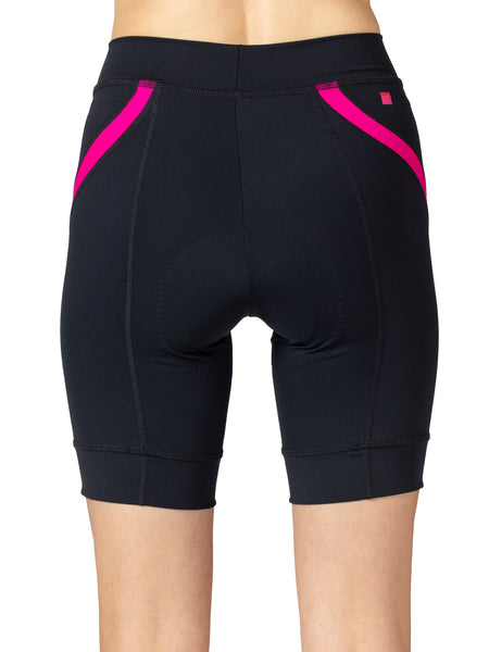 Terry Breakaway LTD Bike Short in color || Black | Neon Pink