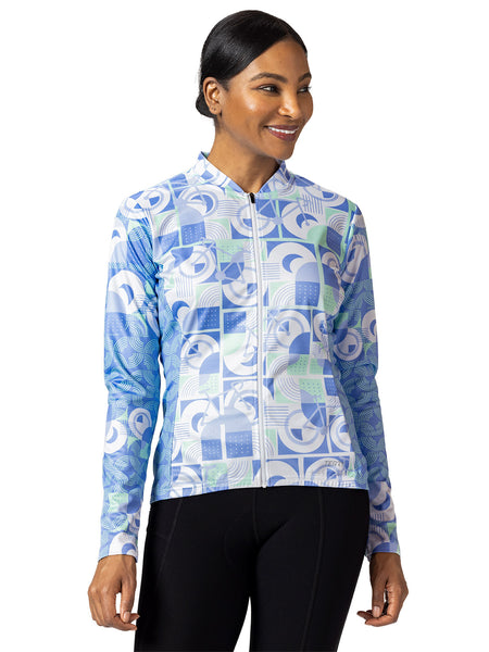Terry Strada Bike Jersey in color || Bauhaus | White