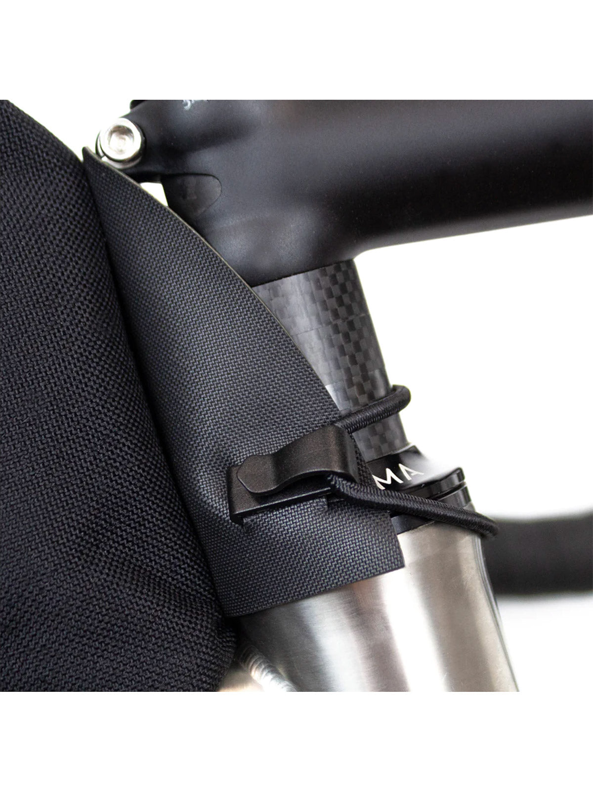 ReStrap Bolt-On Top Tube Cycling Bag in color || Black