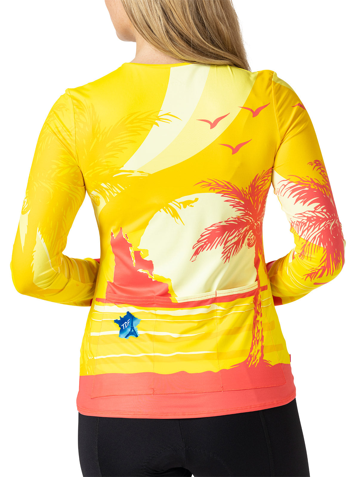 Terry Soleil Long Sleeve Bike Top in Biarritz Colorway