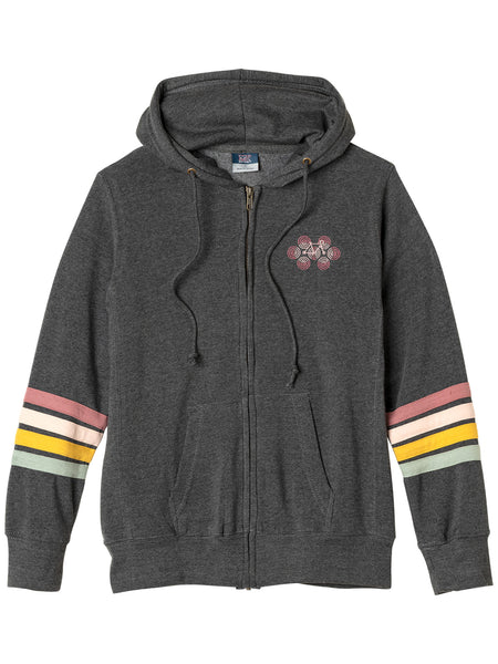 Terry Racer Hooded Sweatshirt in color || Charcoal