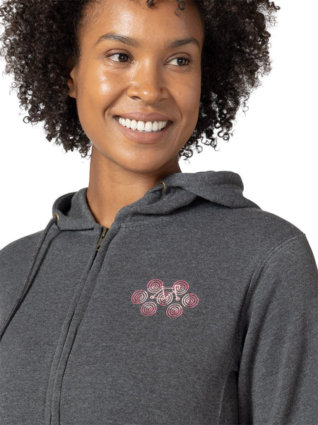 Terry Racer Hooded Sweatshirt in color || Charcoal