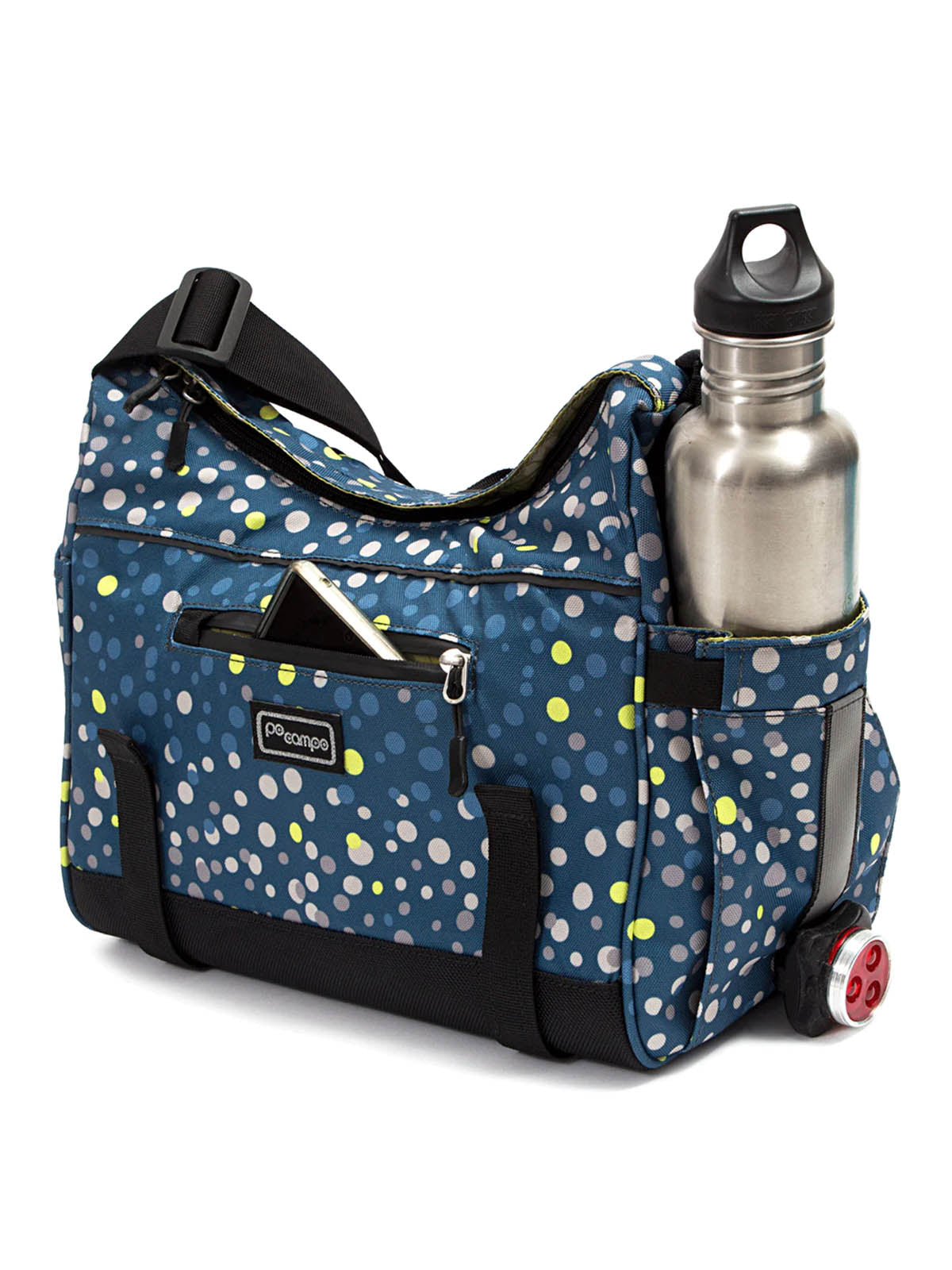 Po Campo Katy Trunk Bike Bag in Bubbly Colorway