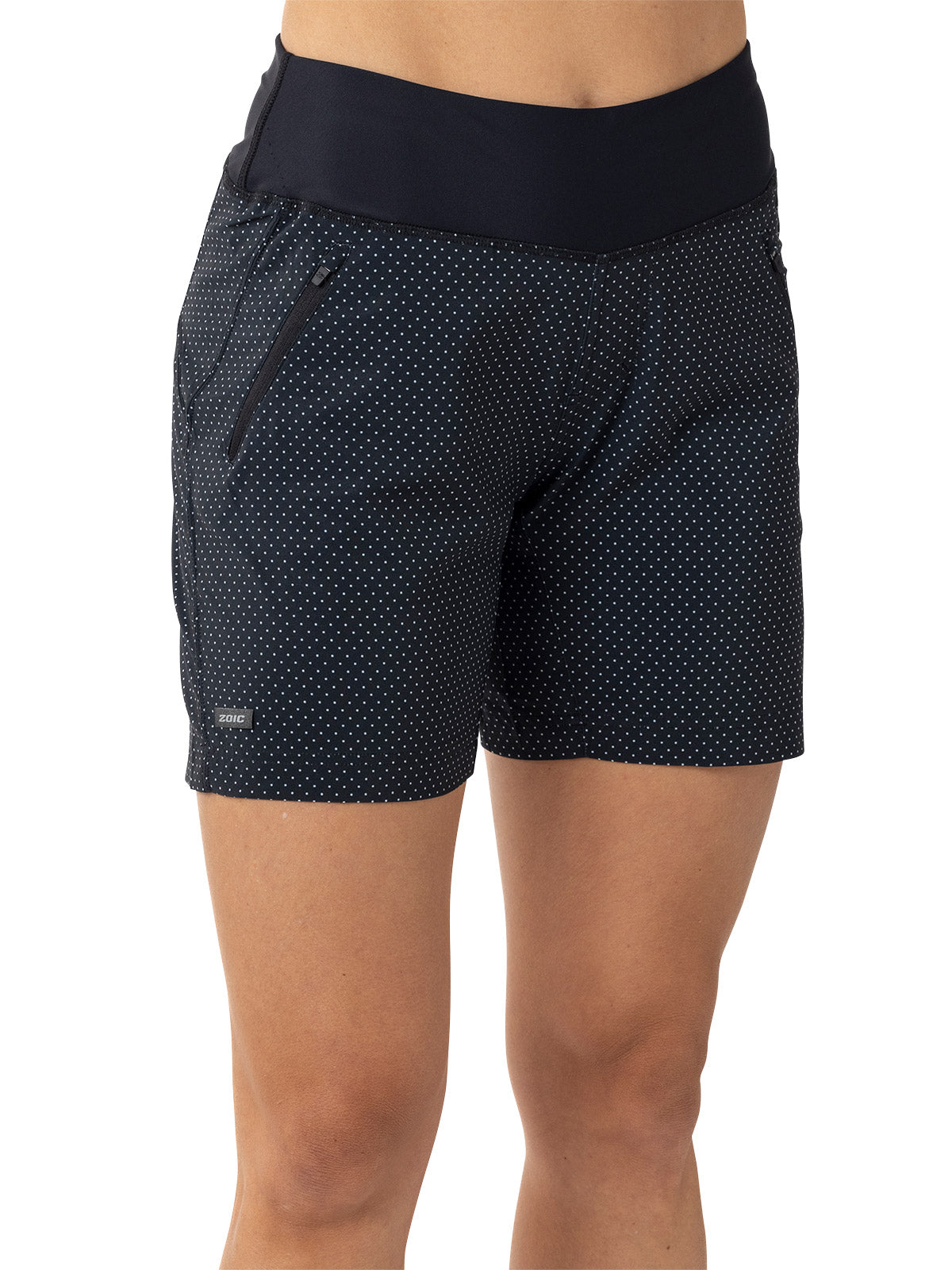 Zoic Bliss Novelty 7 Bike Short in Black Polka Dot Colorway