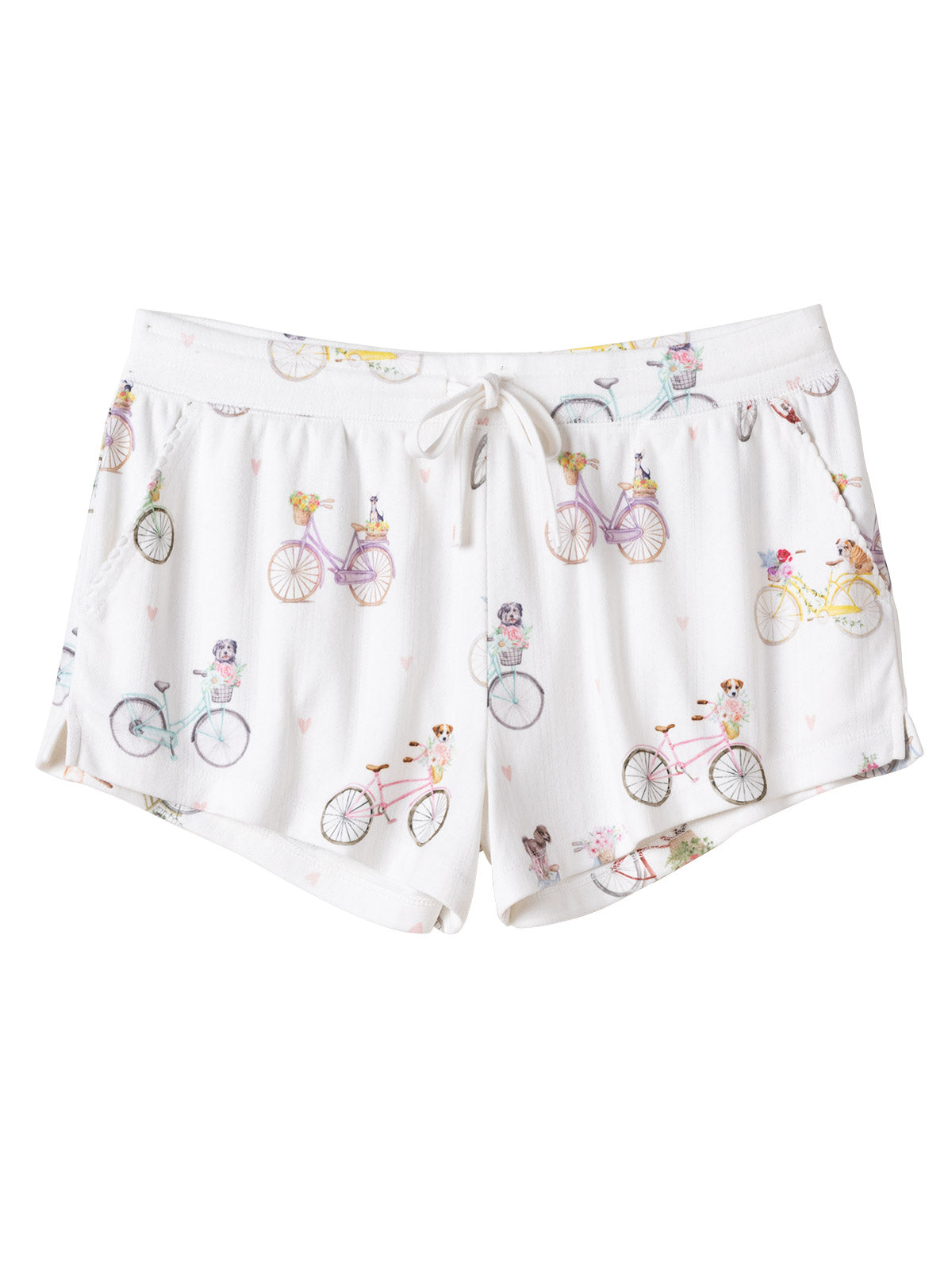 PJ Salvage Floral Market PJ Short in color || Ivory