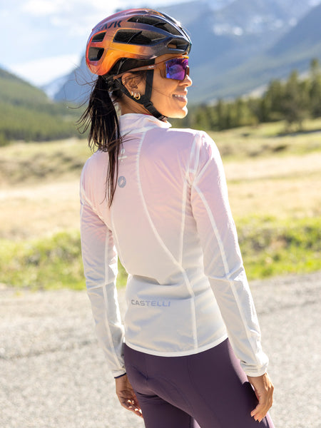 Castelli Transition Air Windproof Bike Jacket in color || Ivory