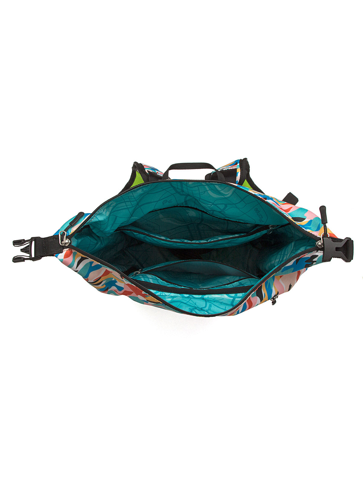 Po Campo Bedford Backpack Bike Pannier in color || Waves