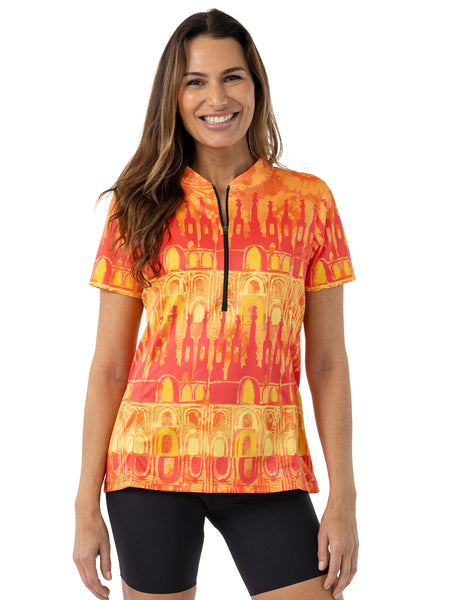 Terry Actif Bike Jersey in color || Barcelona Sunset