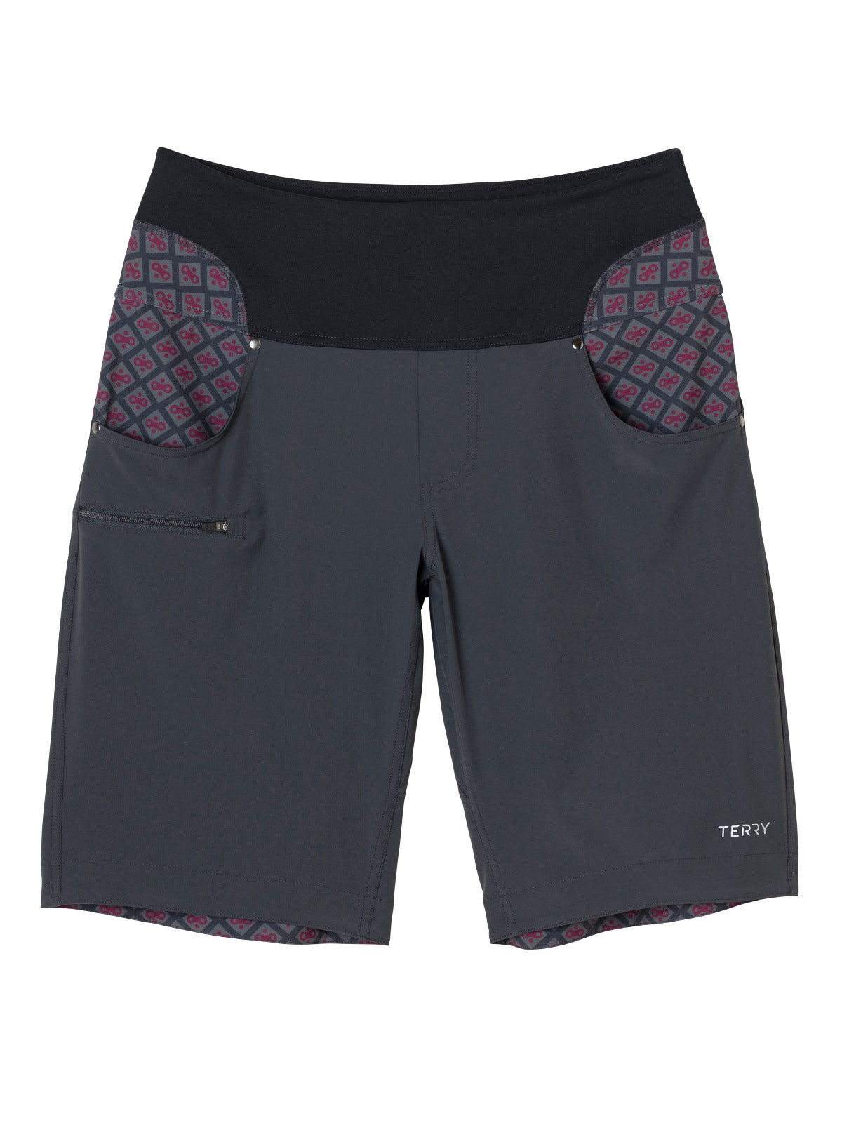 Terry Vista Bike Short in Anemone Colorway