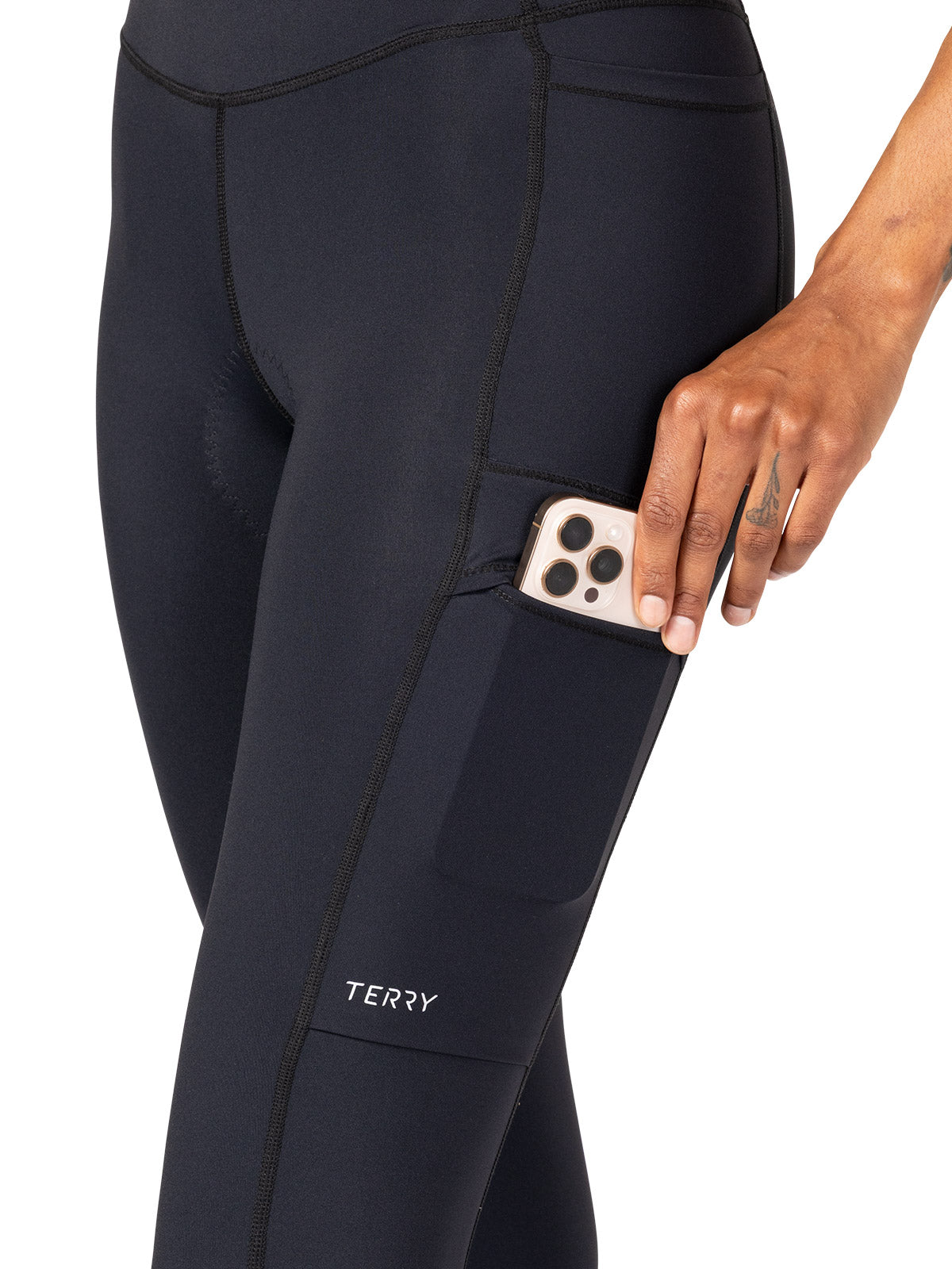 Terry Cargo Bike Tight in color || Black