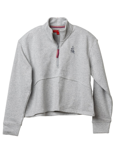 Krimson Klover Holly Zip Pullover in color || Heather Gray