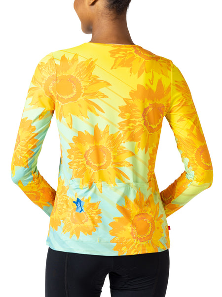 Terry Soleil Flow Long Sleeve Bike Top in color || Sunbeam
