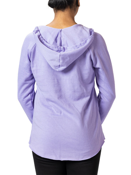 Marushka Notch  Hoody Sweatshirt in color || Orchid Mod