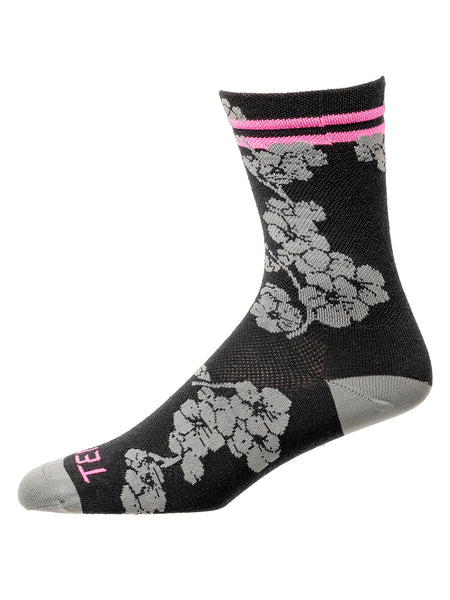 Terry Wool Cyclosox in color || Lokelani Pink