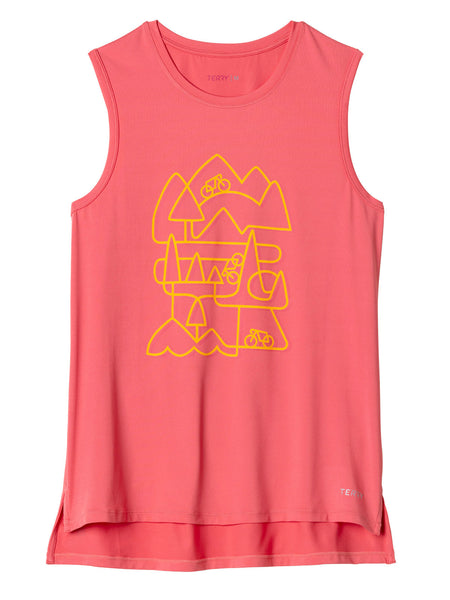 Terry Tech Bike Tank in color || Coral | Arcade