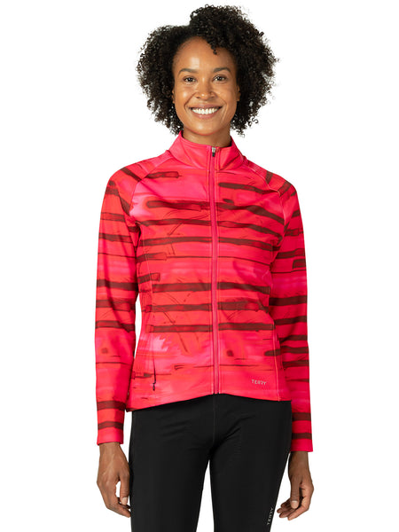 Terry Velocity Thermal Bike Jacket in color || Pink Lightning