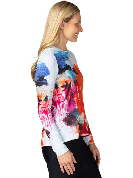Terry Soleil Flow Long Sleeve Bike Top in color || Malaga