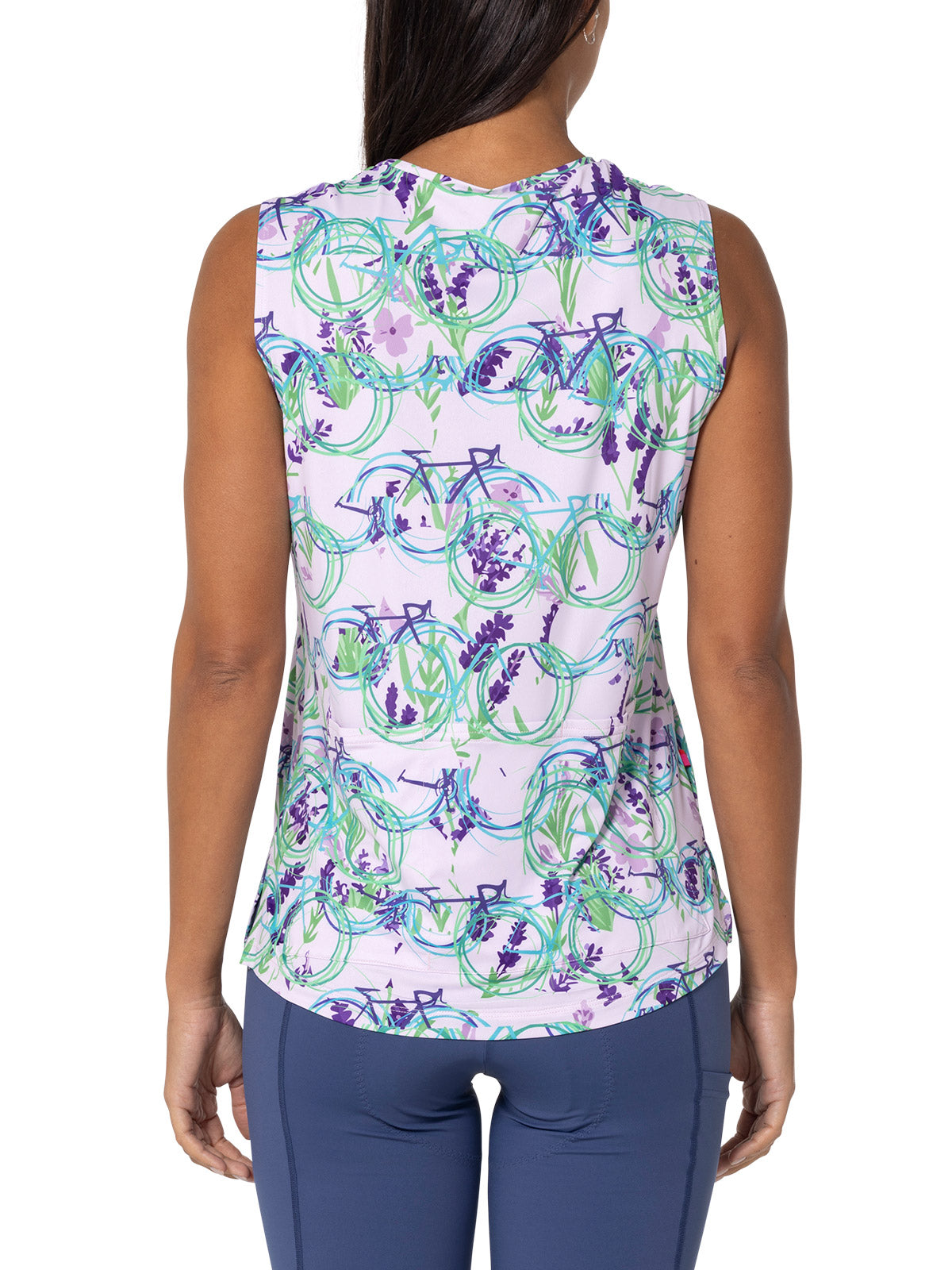 Terry Soleil Split Bike Tank in color || Lavender Trails