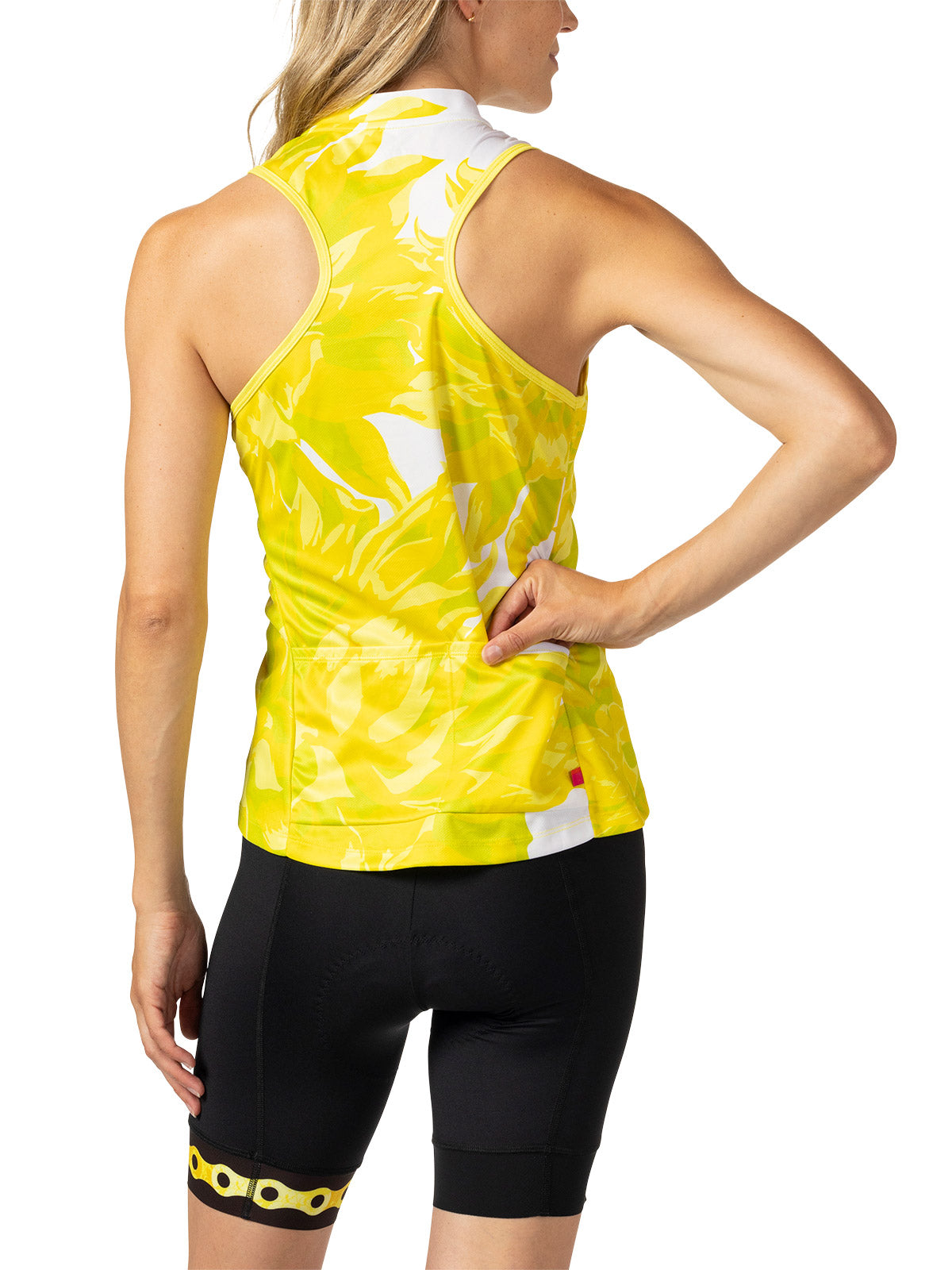 Terry Sun Goddess Bike Jersey in color || Chartreuse