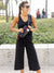 Message Factory Anna Jumpsuit in color || Noir