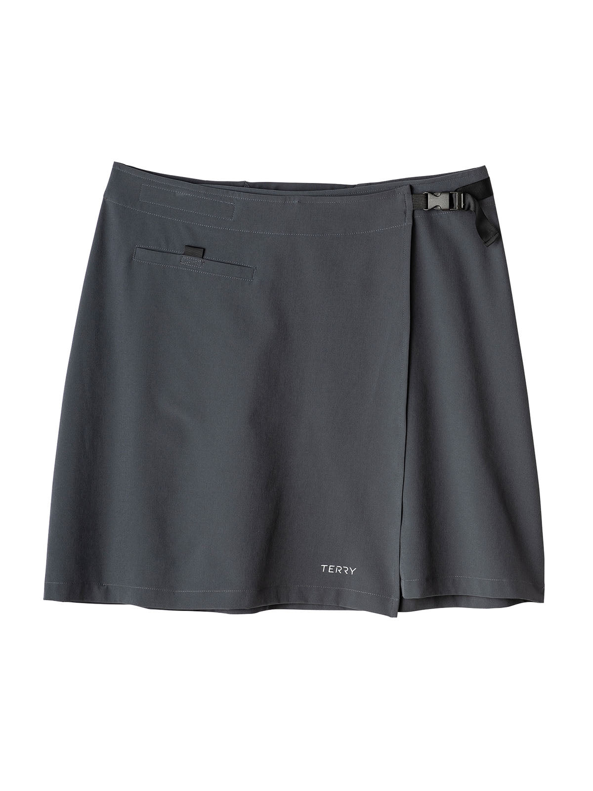 Terry Wrapper Bike Skirt in Ebony Colorway