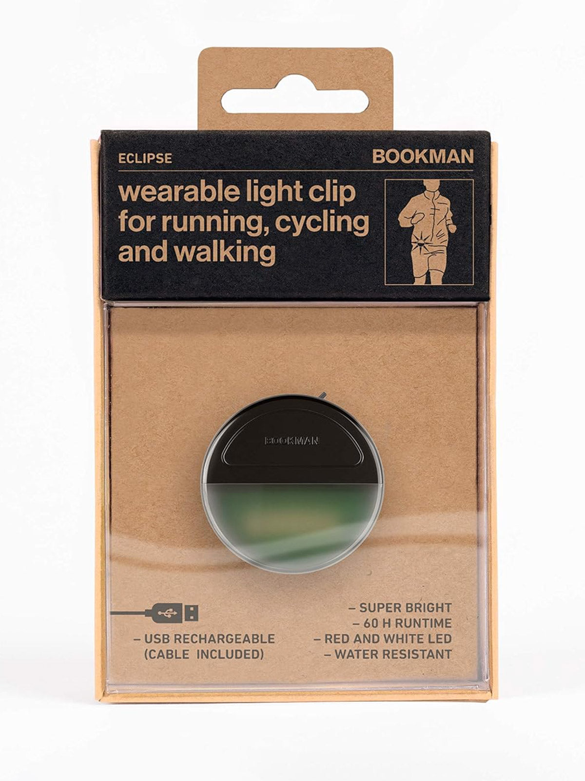 Bookman Eclipse Safety Light in Black Colorway