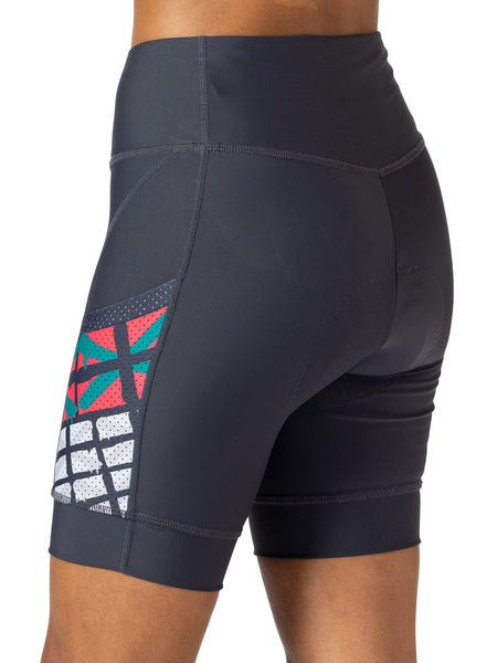 Terry Soleil Bike Short in color || Charcoal | Basque