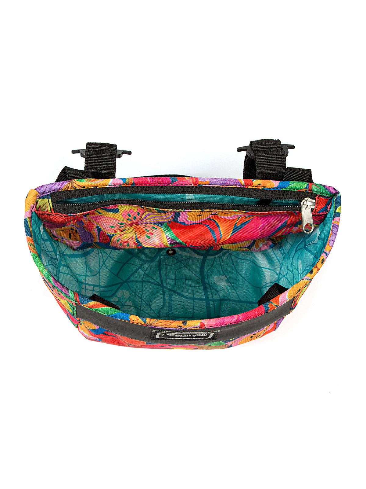 Po Campo Crescent Bike Handlebar Bag in color || Tropical Nights