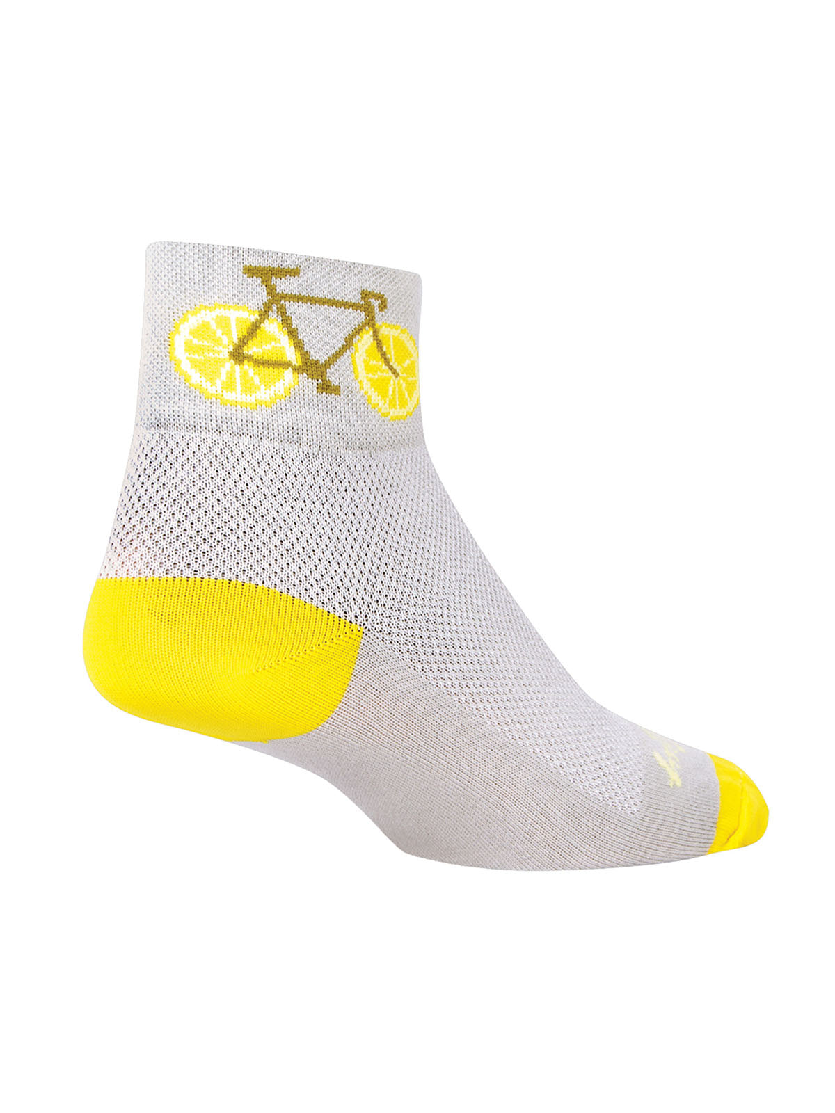 SockGuy Flat Knit 2 Cycling Socks in Zesty Colorway