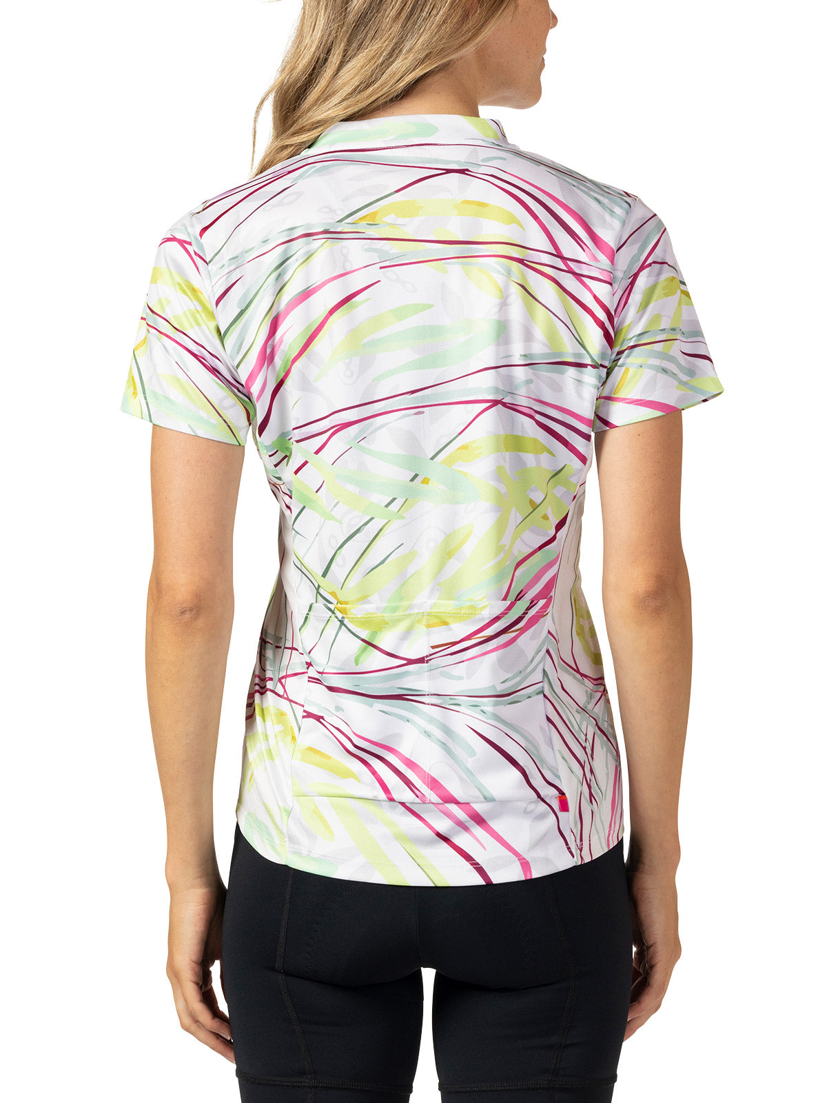 Terry Breakaway Mesh Short Sleeve Bike Jersey in color || Breezy Blooms