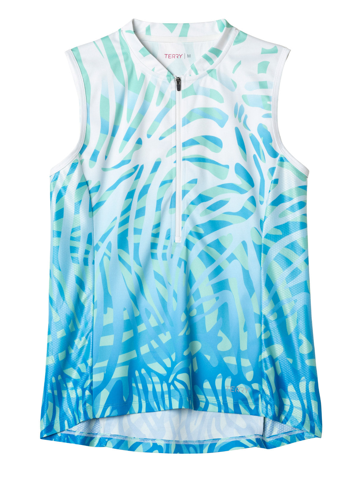 Terry Breakaway Mesh Sleeveless Bike Jersey in Sea Safari Colorway