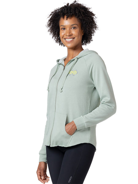Terry Optibike Hooded Sweatshirt in color || Sage