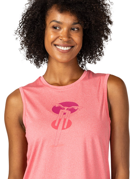 Terry Tech Tee Tank in color || Calypso Coral Trident Cycle