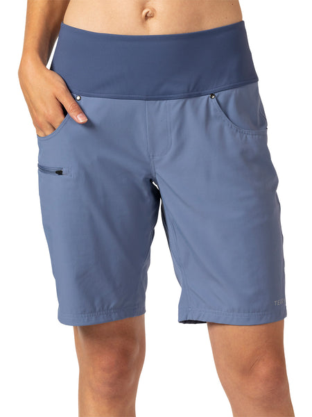Terry Vista Unpadded Bike Short in color || Bluestone