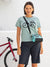 Po Campo Kinga Handlebar Bike Bag LTD in Teal Wheels Colorway