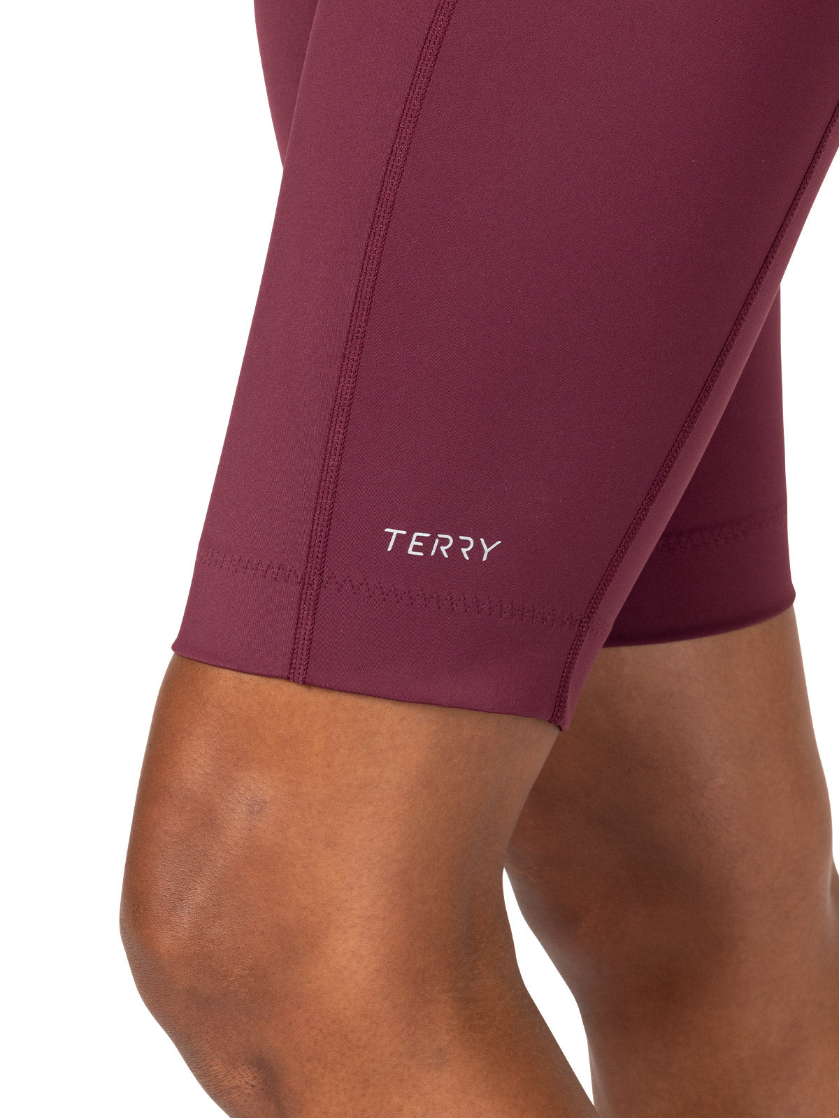 Terry Bike Bermuda Short in color || Mauve Wine